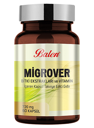 Migrover Bitki Ekstraktları ve Vitamin İçeren Kapsül Takviye Edici Gıda