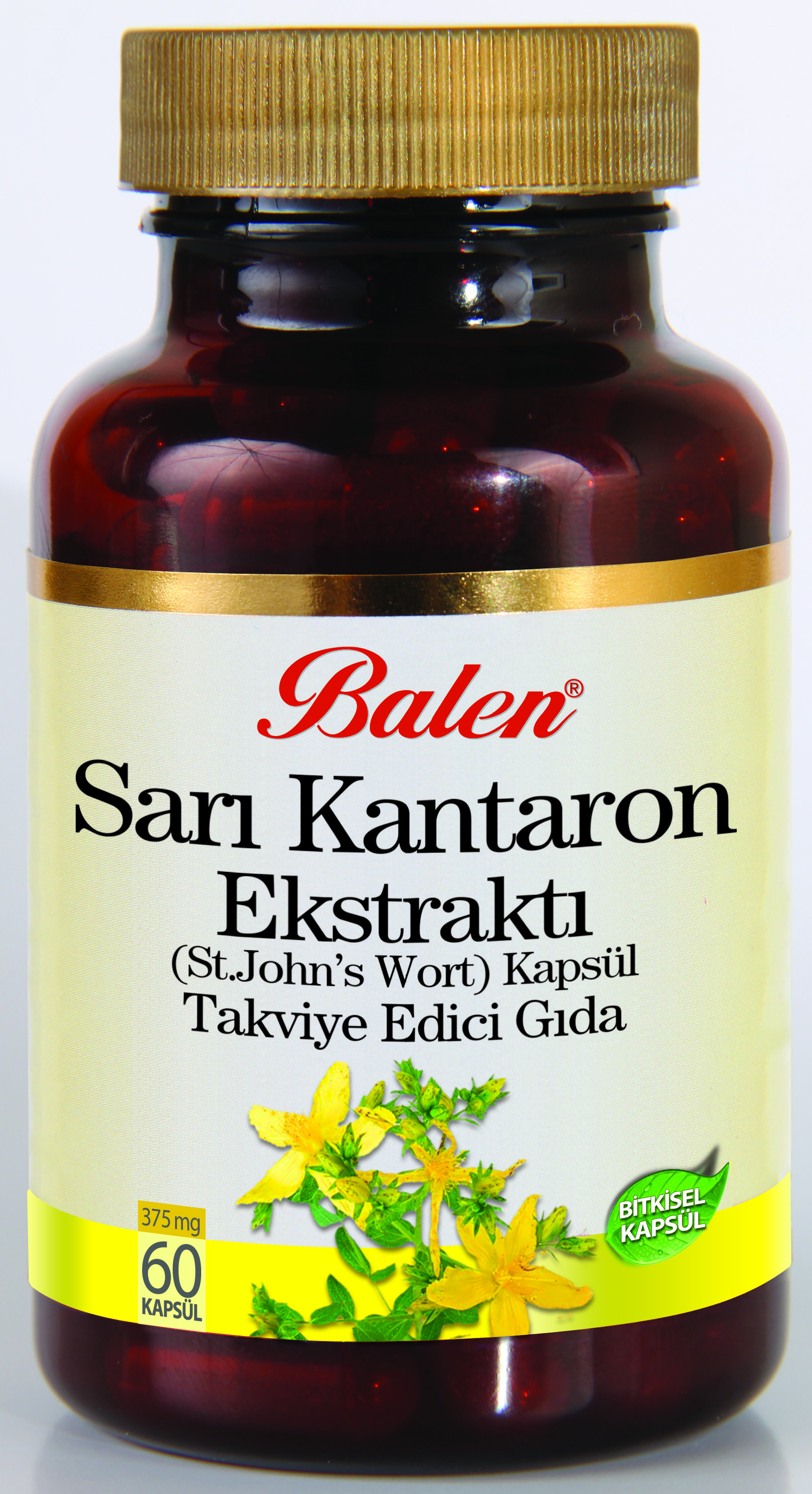 Sarı Kantaron Ekstraktı (St. John's Wort) Kapsül Takviye Edici Gıda