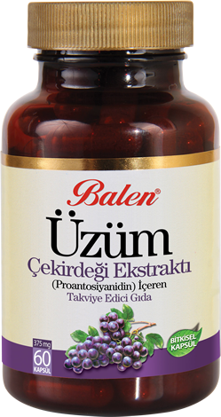 Üzüm Çekirdeği Ekstraktı (proantsiyanidin) İçeren Takviye Edici Gıda